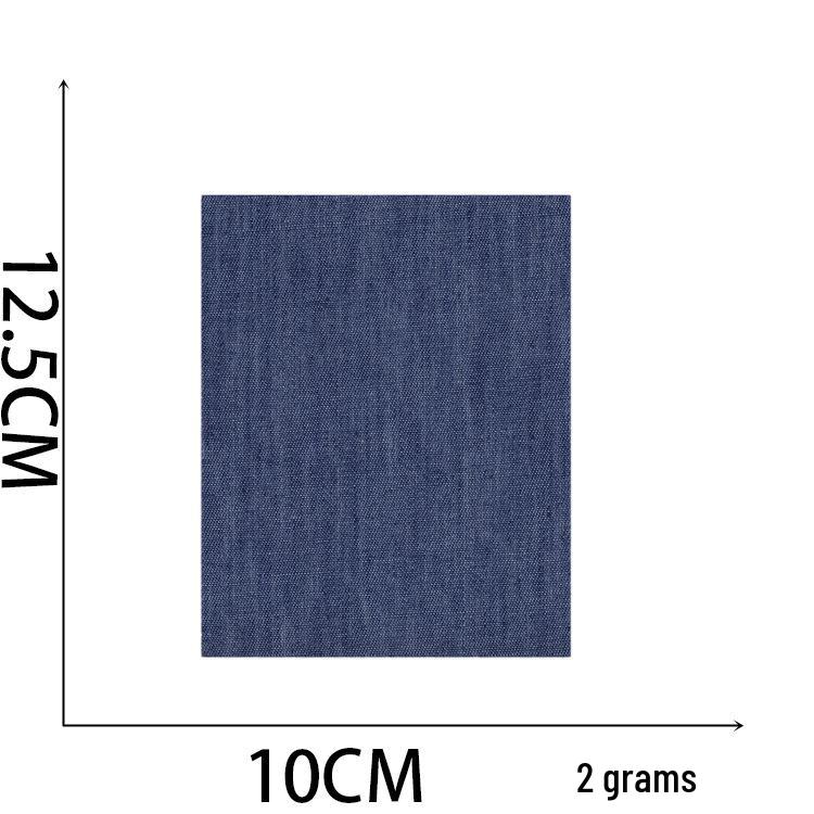 Howling Denim Knee Patches: 5 Color Mix, Embroidered Iron-On, Cuttable Fabric Patches