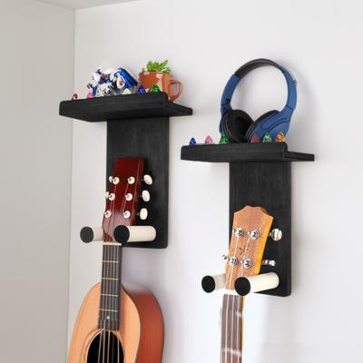 Gitar Duvar Askısı Rafı Pena Tutucu Ahşap Kanca Elektro Gitar Sergileme Rafı Kişiselleştirilmiş Gitar Dekoru