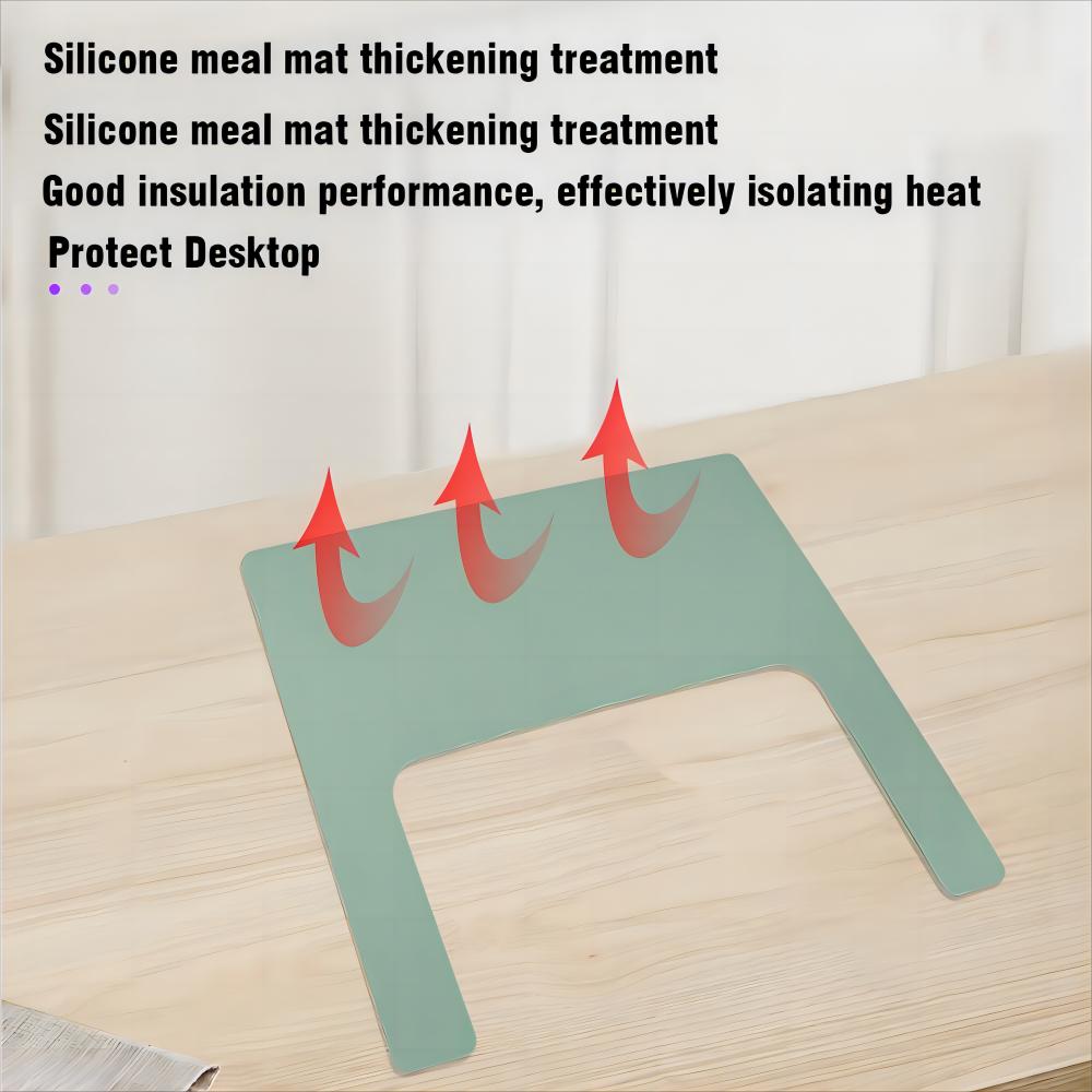 Non-Toxic Children'S Flat Silicone Placemats Oil And Stain Resistant Household Insulated Washable Toddler Table Mats Dinner Plate Mats
