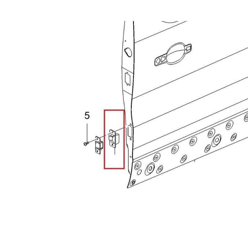 For Vauxhall Vivaro Renault Trafic Nissan Primastar NV300 Female Side Sliding Door Locator Retainer 91167277