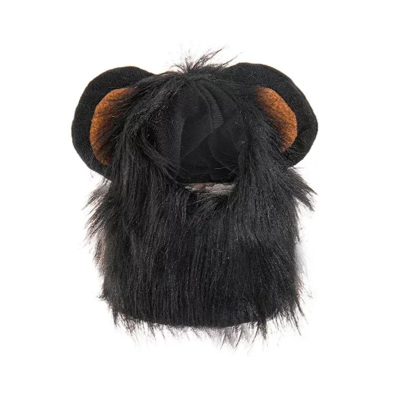 Cute Lion Mane Cat Wig Hat Cat Costume Cosplay Clothes Cap Dress Up Puppy Kitten Halloween Christmas Party Decoration Supplies