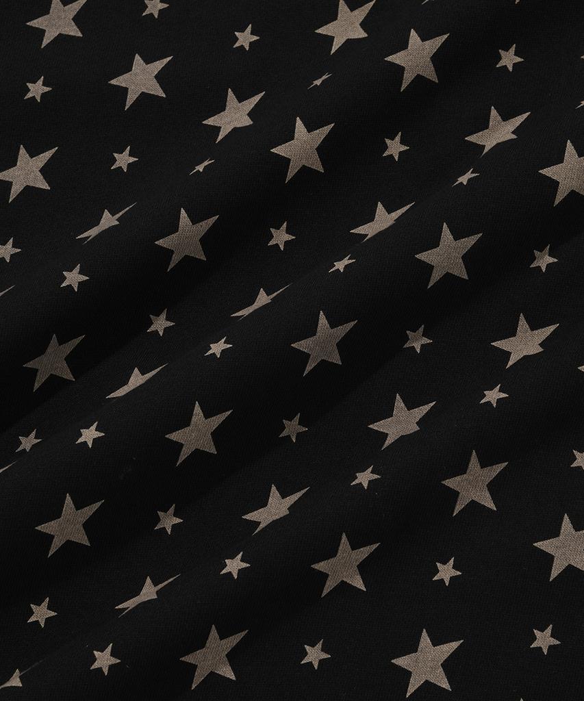 Nombre Signature Star Pintuck Zip-Up Hoodie [Black]