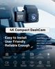 4K Ultra HD Dashcam with Wireless WiFi, 180° Ultra-Wide Angle, 360° Full Coverage Around the Vehicle, Night Vision, Emergency Lo