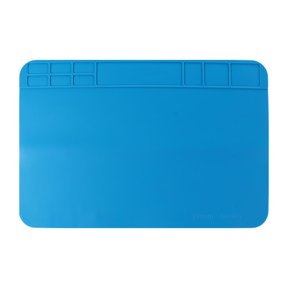 

Платформа для технического обслуживания Рабочая ремонтная площадка Сварочная площадка Теплоизоляционный коврик для пайки Теплоизоляционный коврик Инструмент для ремонта телефона синий