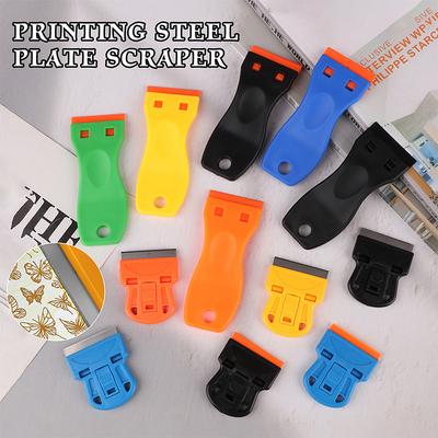 Nail Stamping Plate Accessories Pattern Stamp Template Scraper Diy Printing Nail Tools Removable Cleaning Shovel Glue Stickers