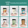 HUIHUADU 80mm Double-Layer Insulated Paper Cups