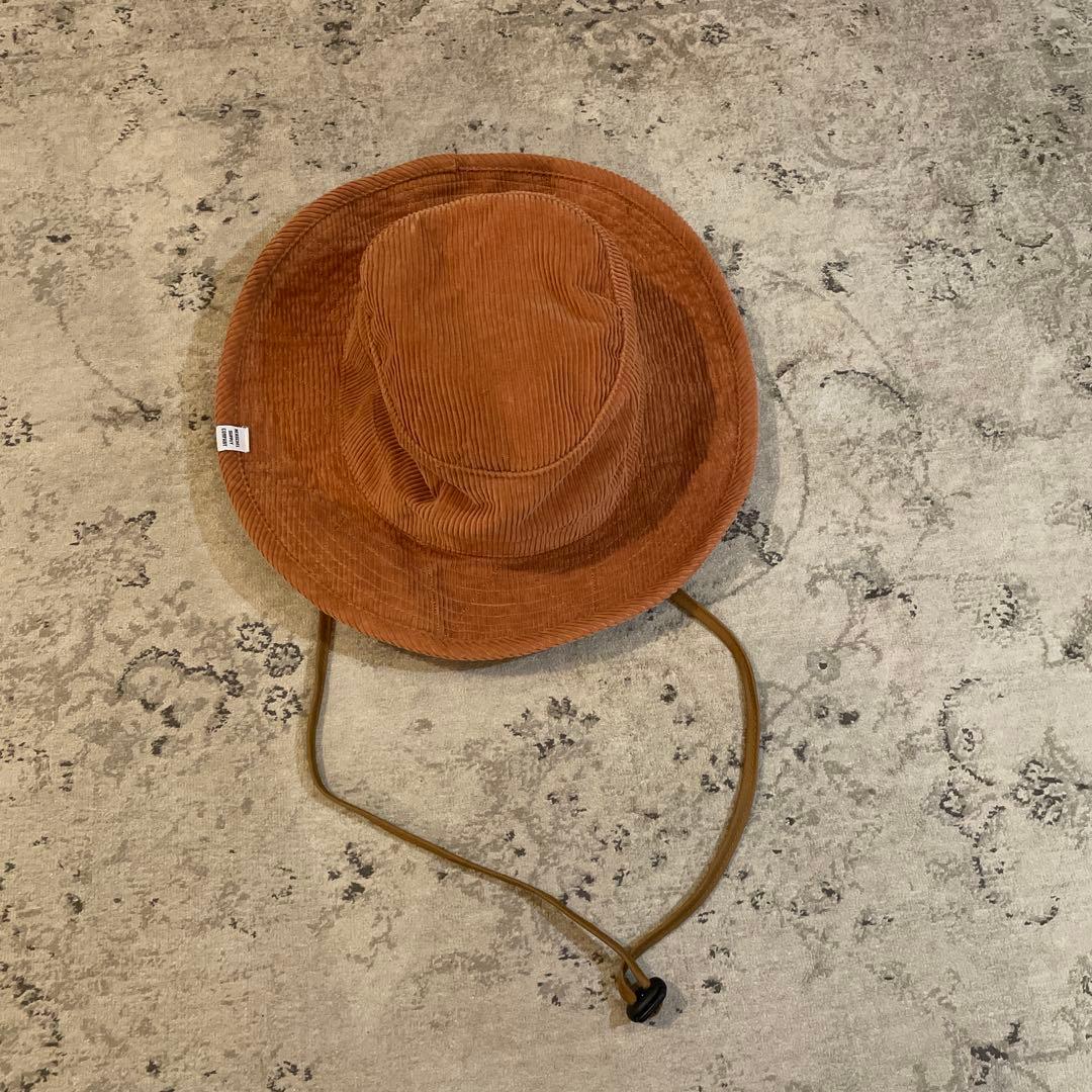 Used Herschel Brown Corduroy Safari Hat Cap
