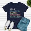 Smash The Patriarchy Shirt Feminist Equal Rights T Shirt Girl Power Print Casual Short Sleeve Women Tshirts