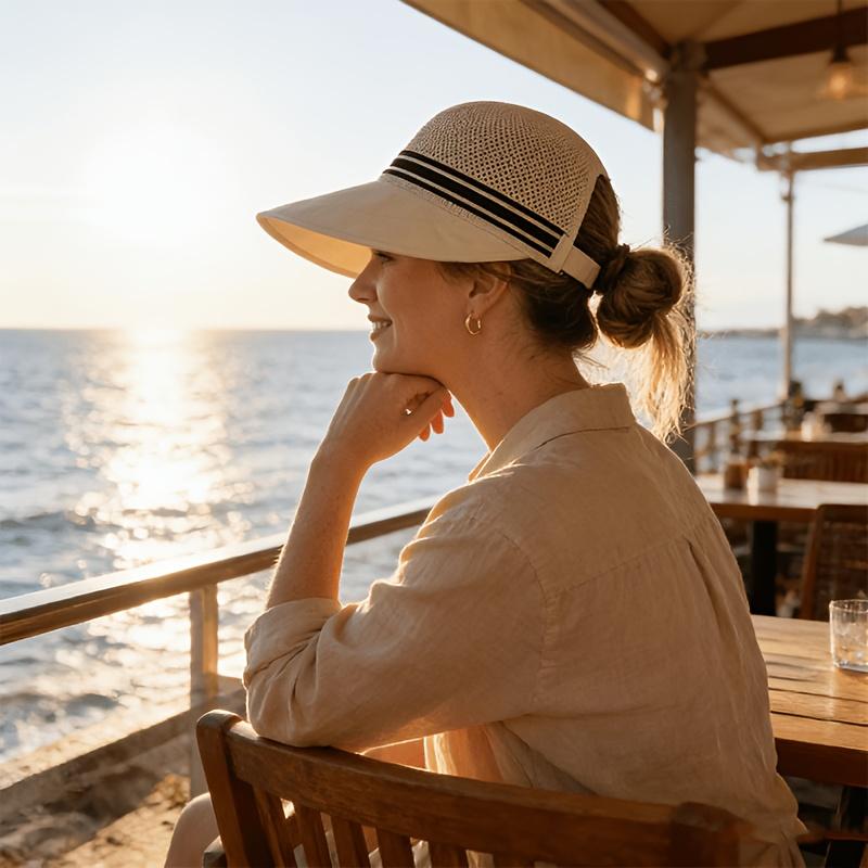 Women's Summer Wide-brimmed Foldable Outdoor Sun Hat Suitable for Beach,travel Golf-easy To Carry,ideal Summer Gift
