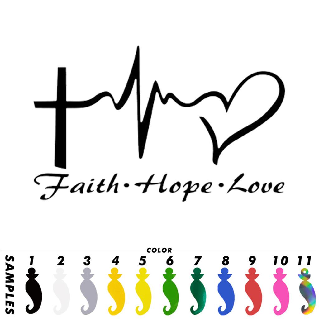 Jesus Love Window Door Car Sticker Laptop Truck Black Vinyl Decal Sticker Bumper Decor Gift Die Cut Decals Latop Window Glass