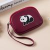Fashion Cartoon Panda Coin Purse PU Leather Portable Clutch Bag Lipstick Storage Bag