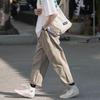 Casual Solid Color Loose Straight Fashion Comfortable Pants Capable Simplicity Handsome Elastic Waist Lacing Men's Clothing 2026