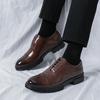 New Spring Brock Business Casual Shoes Small Leather Shoes Dress Single Shoes Foreign Trade Large Size Pointed Men's Shoes