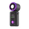 USB Rechargeable High-Speed Foldable Handheld Fan with Cooling Ice Pack and Digital Display