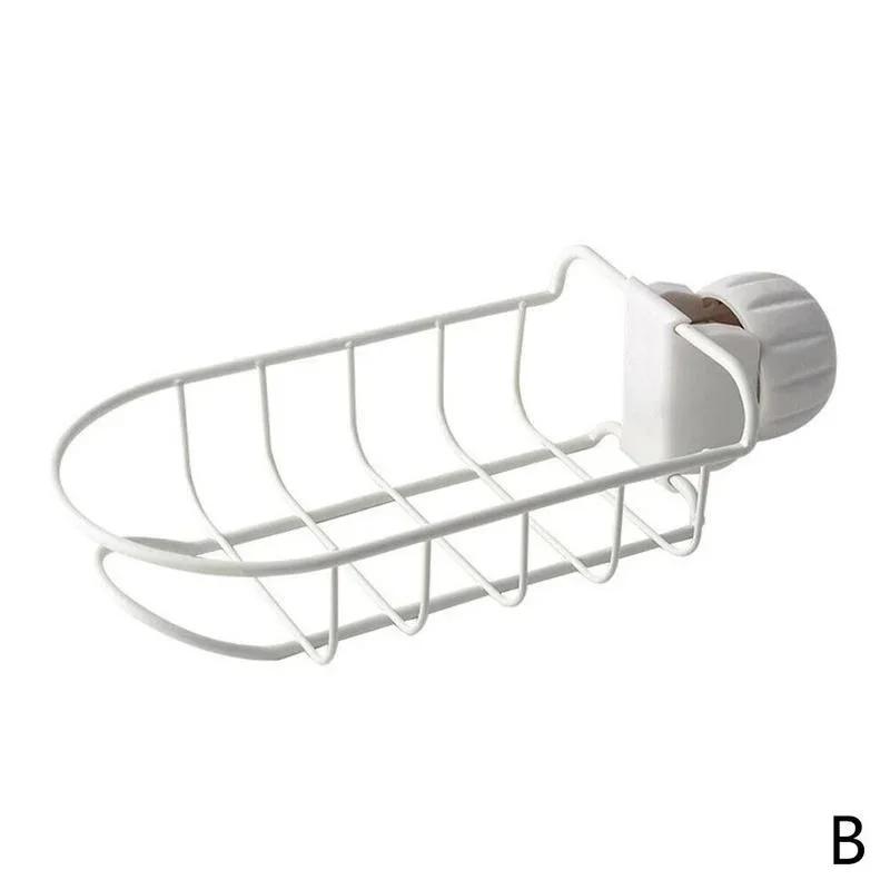 Home Kitchen Sink Faucet Sponge Soap Cloth Drain Rack Storage Storage Rack Dish Rack Convenient Accessories