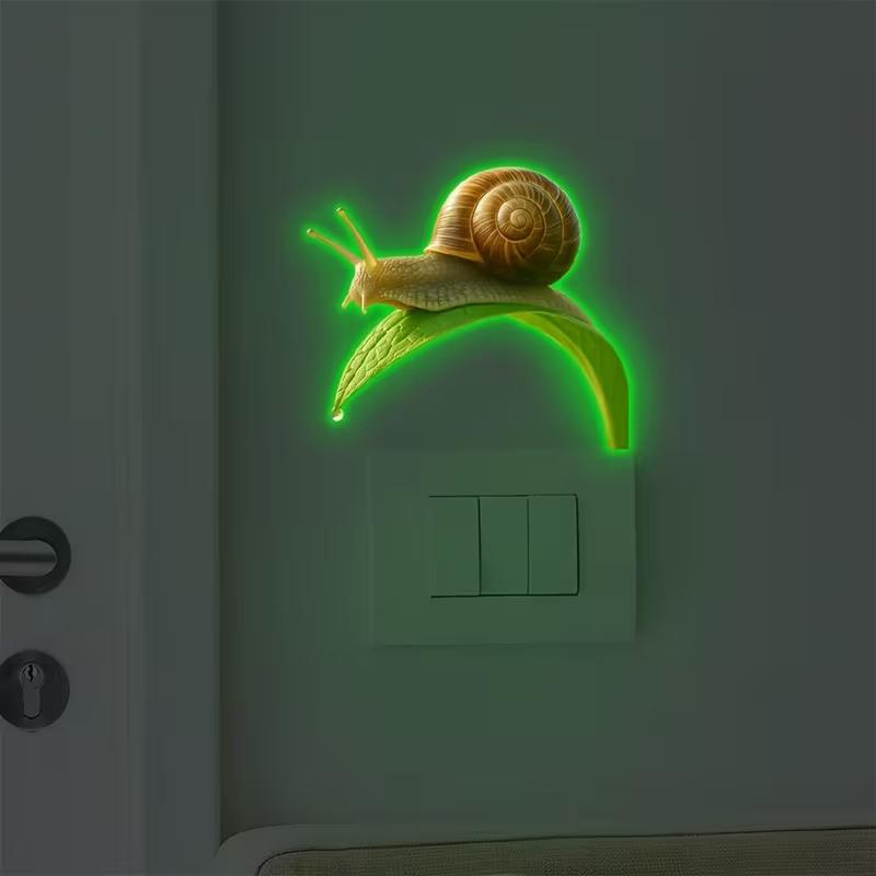 Glow-In-The-Dark Switch Sticker Frog Cat Design Self-Adhesive Removable Pvc Switch Decoration For Home, Bathroom, Bedroom