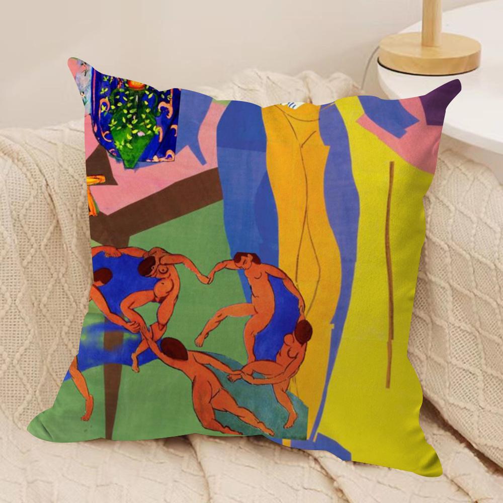 H-Henri M-Matisse Painting Cushion Cover Soft Plush Double-Sided Printed Sofa Pillow Cushion Cover | Cozy All-Season Decor Gift