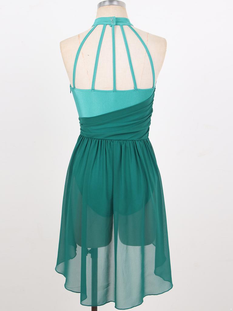 Женское балетное танцевальное платье для взрослых, гимнастика, лирический современный танец, костюмы балерины, одежда, сценическое трико, платье