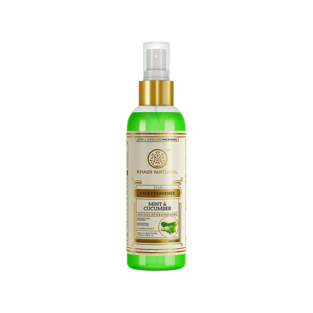 

Khadi Natural Mint & Cucumber Face Spray 100 Ml Hydrating Cooling Mist For Fresh Glowing Skin All Skin Types