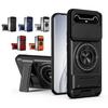 Schokbestendige Armor Telefoonhoes voor Tecno Pova Slim 5G / KM9 met Camera Lens Beschermring, Houder, Standaard, Achterkant