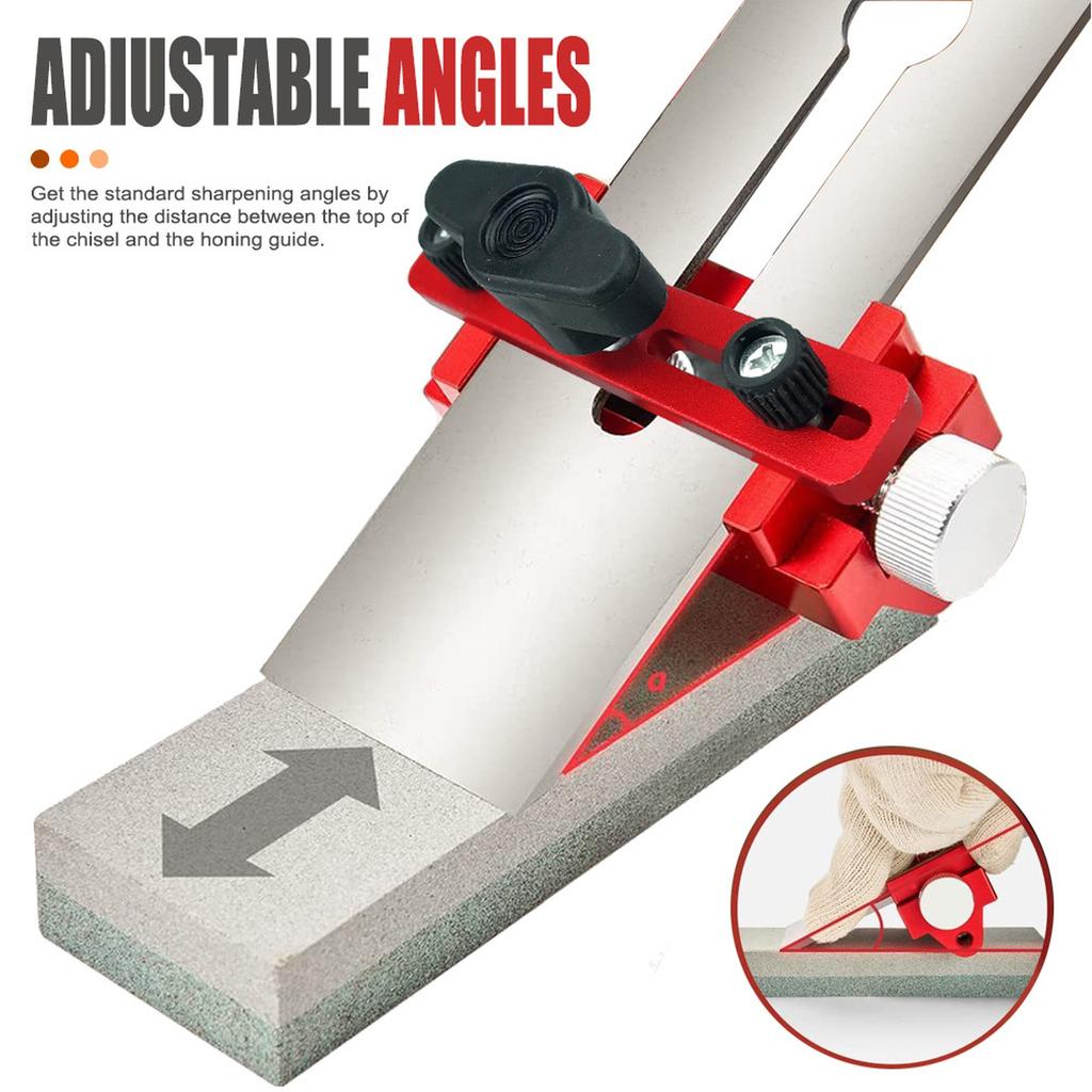 Manual Knife Sharpener Metal Wood Chisel Abrasive Tools Sharpening Blades Tool Honing Chisel Fixing Bracket Woodwork Sharpener