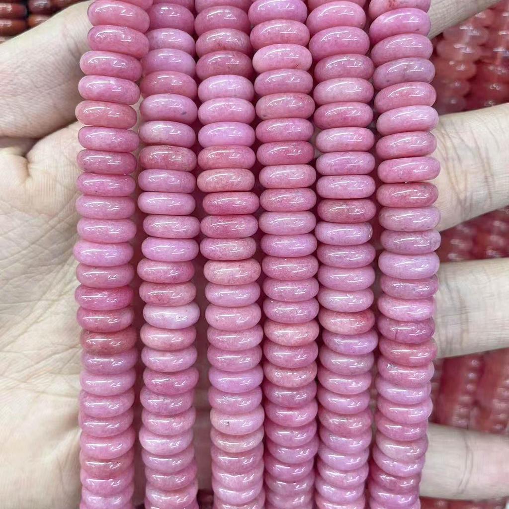 10mm Natural Tiger Eye & Aventurine Abacus Beads for DIY Jewelry Bracelet/Necklace Accessories