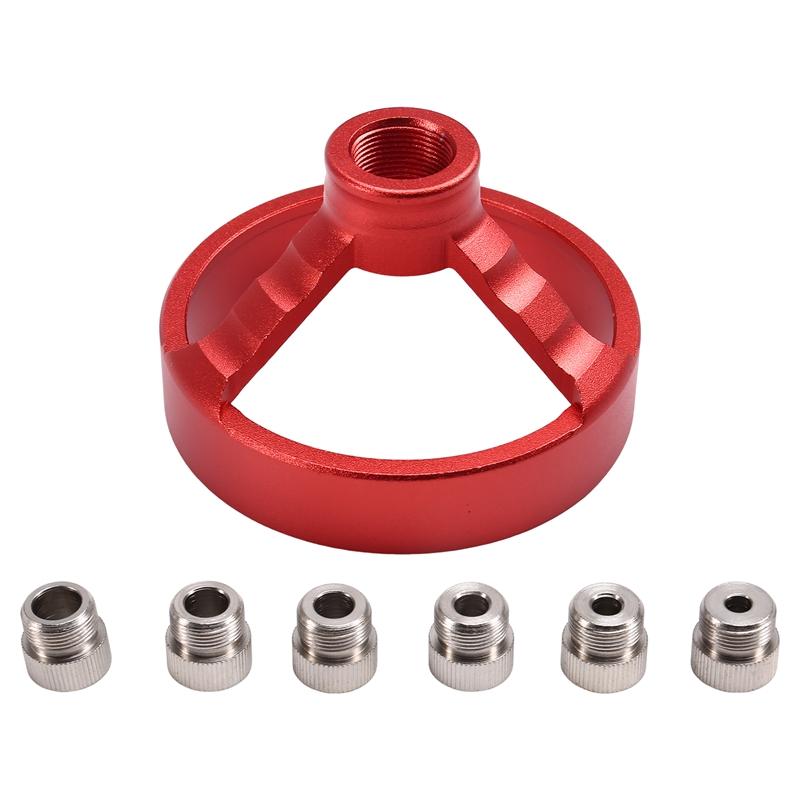A96I-90 Degree Drill Guide 5/6/7/8/9/10Mm Drill Bit Hole Puncher Locator Jig Hinged Hole Opener Woodworking Tools