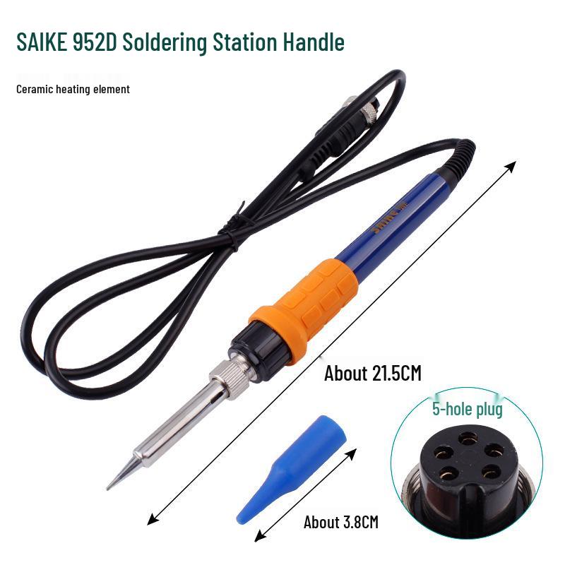 Deer Fairy 936 Soldering Iron Handle for Saike 952T12 Station, 203 Constant Temp, 969D Hot Air Gun Accessories.
