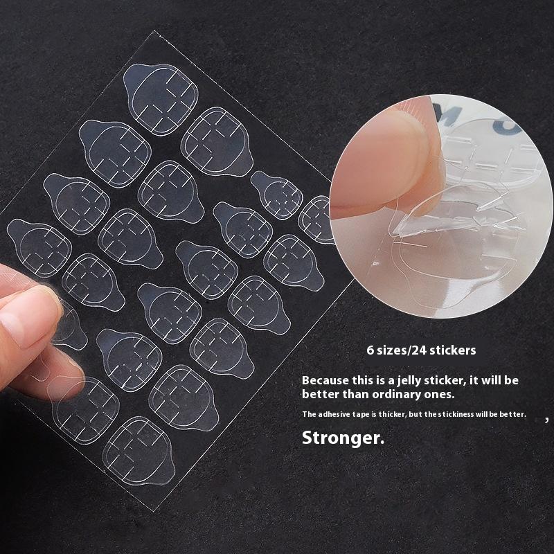 

Желе-гель для красоты и укрепления ногтей, хит продаж, сильный клейкий желейный гель для ношения ногтей, водонепроницаемый лист для накладных ногтей, желейный гель 24pcs