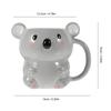 Adorable Bear Ceramic Water Cup for Coffee Tea Milk Soup Heat Resistant Home Use Simple Easy Clean Round Edge Safe Skin Contact