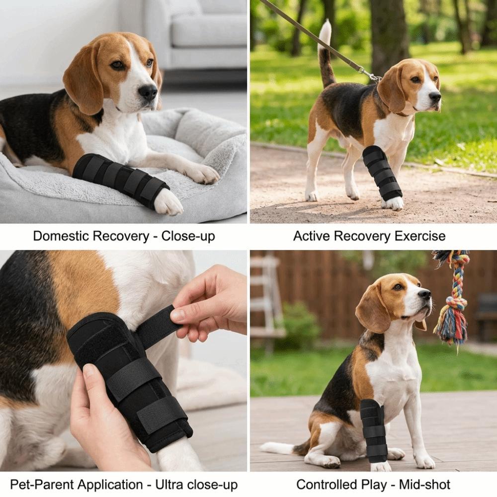 Breathable Texture Dog Leg Recovery Sleeve Dog Front Leg Support Brace  Injury Support