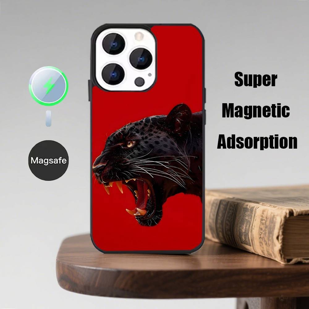 Animal Cover Tiger Lion Phone Case  For iPhone 17,16,15,14,13,12,11,Pro,Max,Plus,Mini,Magsafe,Magnetic Wireless Charging Case