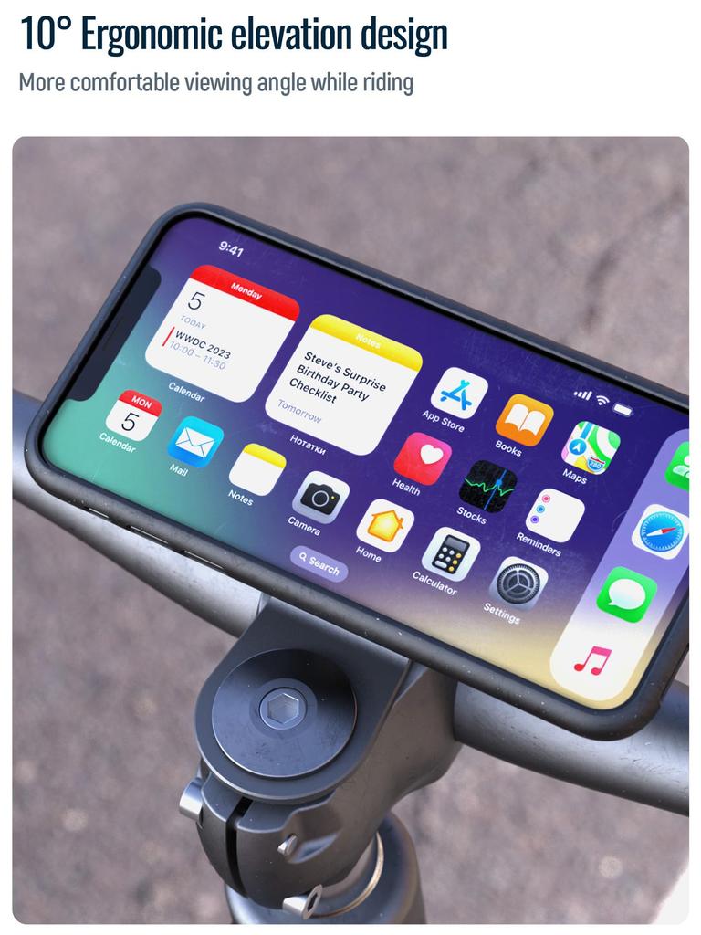 SinceTop Quick Mount Bicycle Smartphone Holder, Easy to Attach and