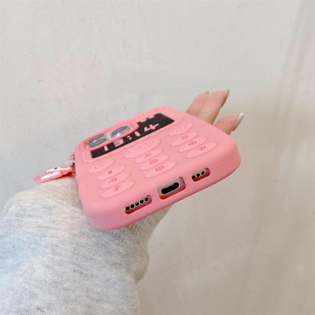 3D Pink Big Brother Drop-proof Phone Case for iPhone 15/16/17, 12, 13, 14 PROMAX