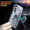 For Samsung Galaxy S24 Case PC+ TPU Ring Kickstand Magnetic Car Mount Phone Cover