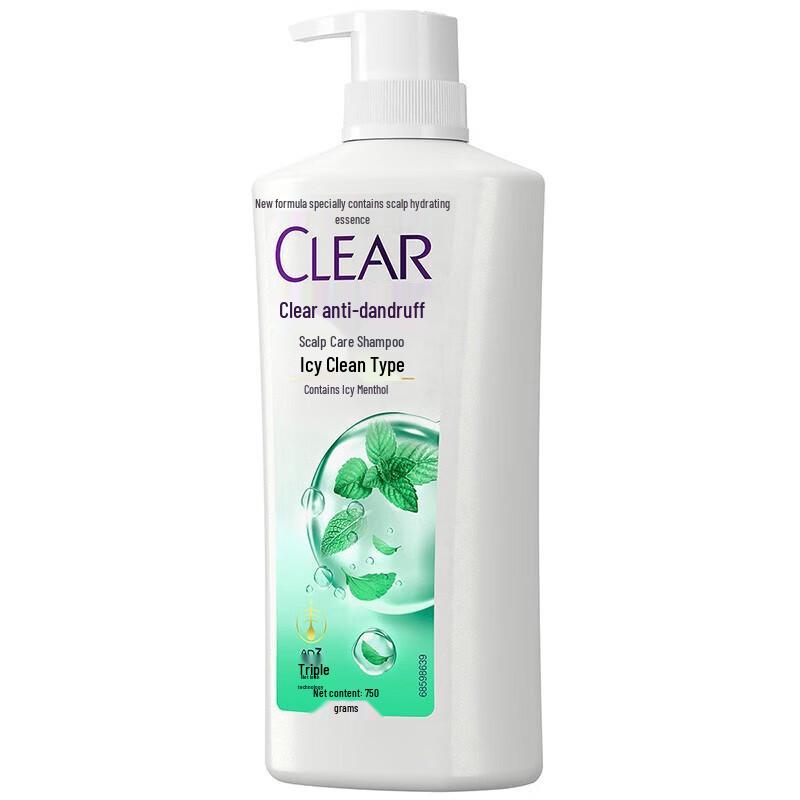 Clear Scalp Anti-Dandruff Icy Mint Amino Acid Shampoo 3x750g
