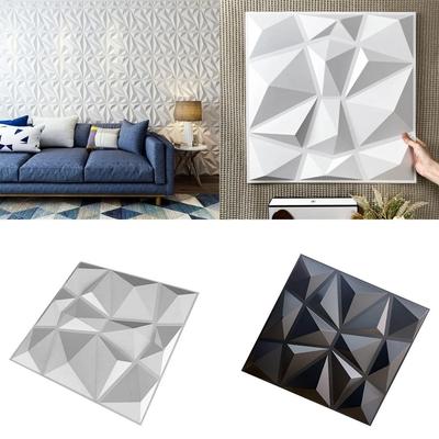 Dekoratif 3D Duvar Çıkartması Su Geçirmez Sanat Duvar Kağıdı Elmas Tasarımlı 3D Duvar Karoları Duvar Kağıdı Oturma Odası Banyo Mutfak