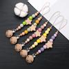 Star Wood Baby Colorful Pacifier Chain Dummy Clips Pacifier Holder Clips Nipple Holder Clips Soother Holder Baby Teething Toys