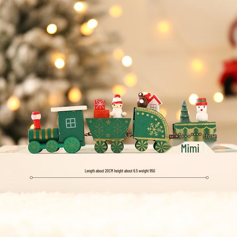

Christmas Wooden Small Train Ornament