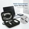 Compatible with Plaud NotePin/NotePin S waterproof portable lightweight storage bag including lanyard and sponge suitable for full accessories stor