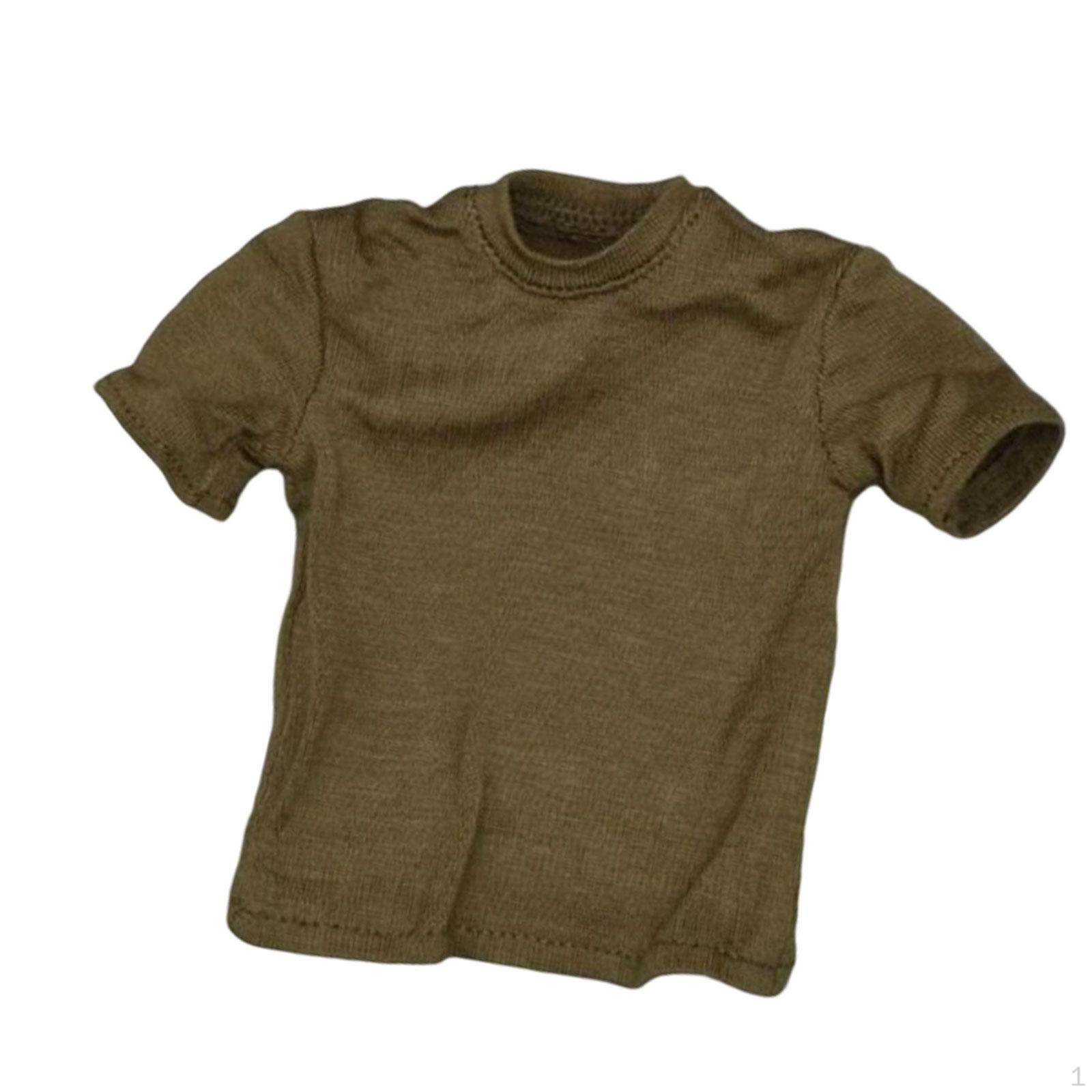 

Футболка в масштабе 1/6, одежда для миниатюрной куклы, легко надевать, сделай сам, креативно, удобно