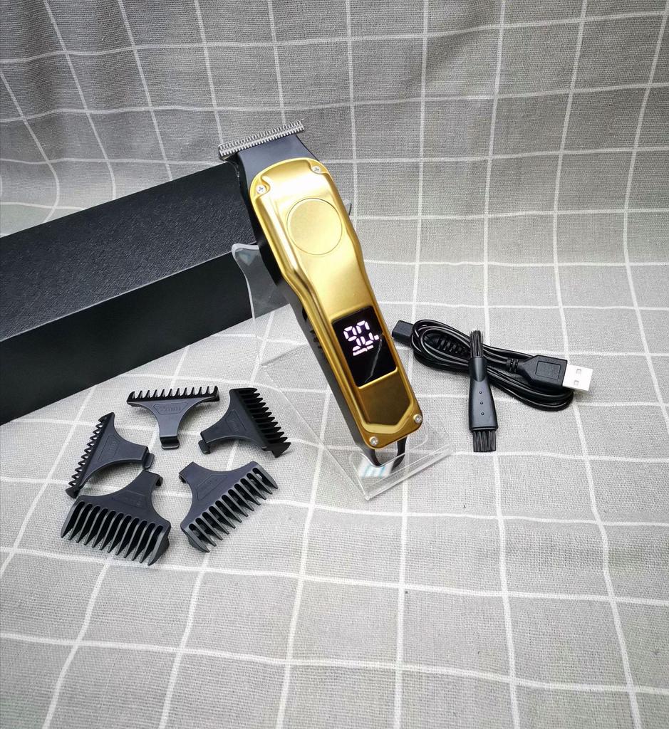SHINE Cross-Border Electric Hair Clippers with Digital Display – White, Light, Shaver & Balding Clipper