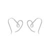 Simple Heart-shaped Exaggerated Large Earrings Personalized Hollow Twist Love Heart Design Sense Ear Hook Female Ear Jewelry