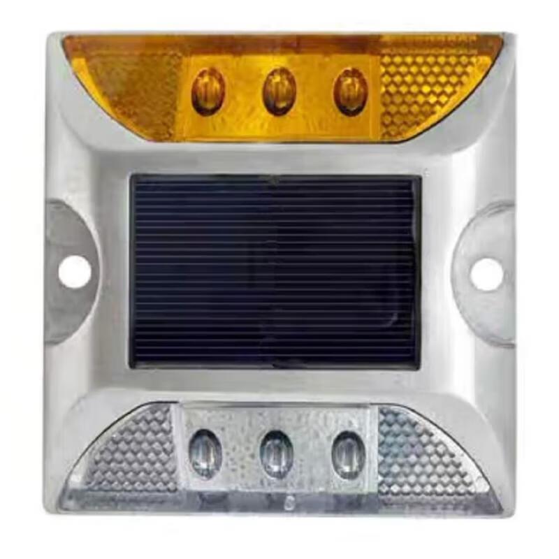 Solarbetriebene zweifarbige LED-Straßenmarkierungsleuchte