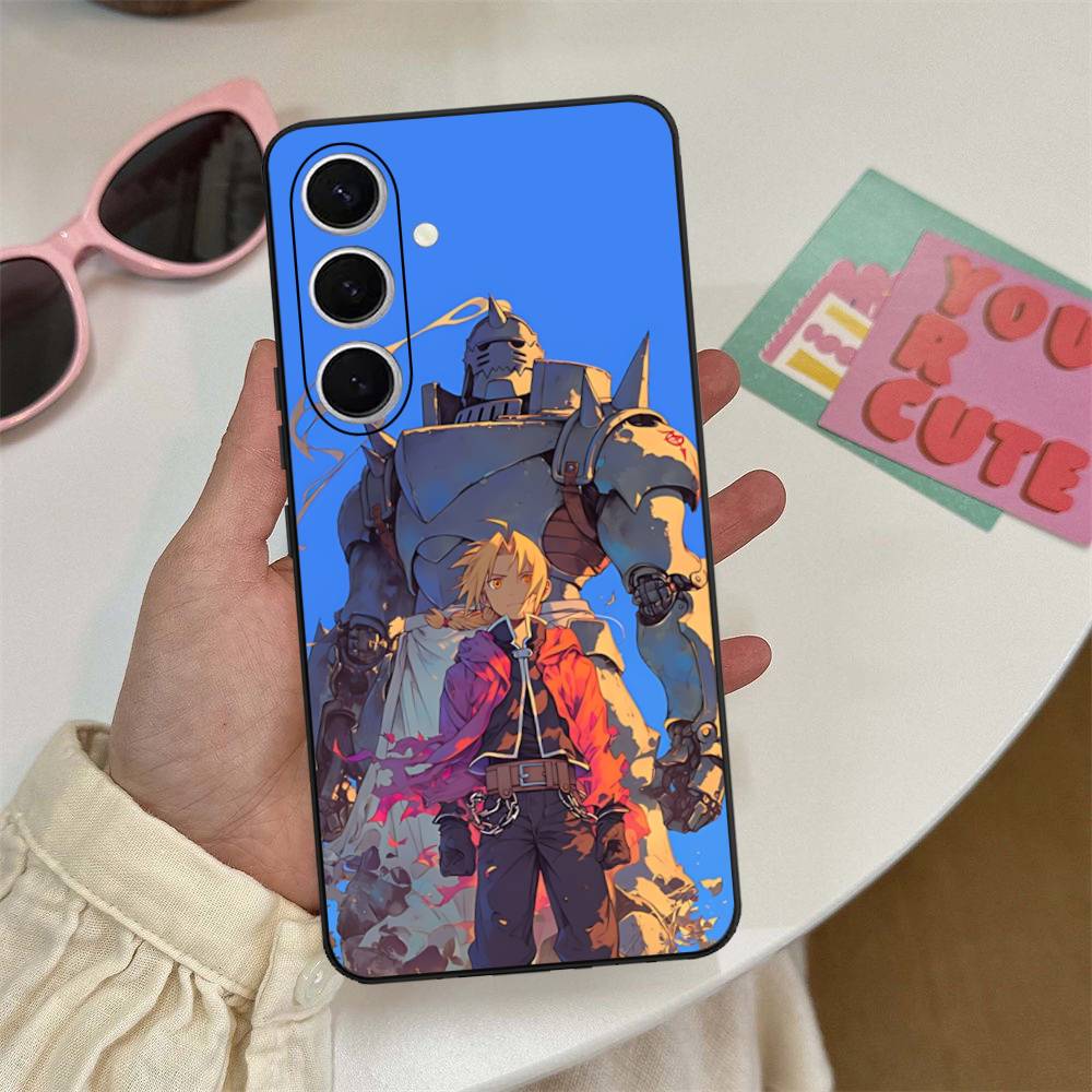 

Anime F-Fullmetal A-Alchemist Phone Case For Samsung S 24 Fe 25 Ultra Plus 20 Lite 21 30 22 23 24 22 Ultra 5G Fundas Samsung S21 plus