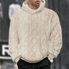 Otoño e Invierno Ocio Hombre High Street Jacquard Terciopelo de Doble Cara con Capucha Deportivo Tendencia Jersey Pulóver Chaqueta