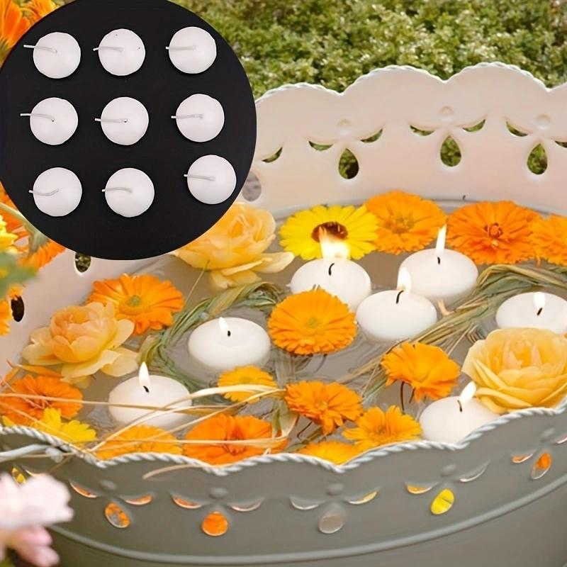 10Pcs Romantic Decor Floating Candles Round Smokeless Candles Wedding Party Home Hotel Decor Props