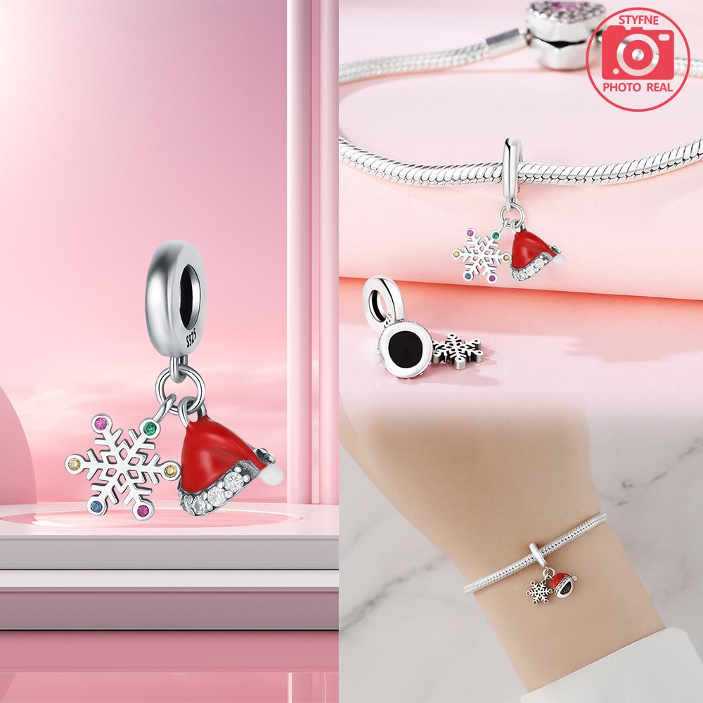 Copper Charms Christmas Glove Pendant For Dangle Pendant Bead Jewelry Beads  New Gifts For Women