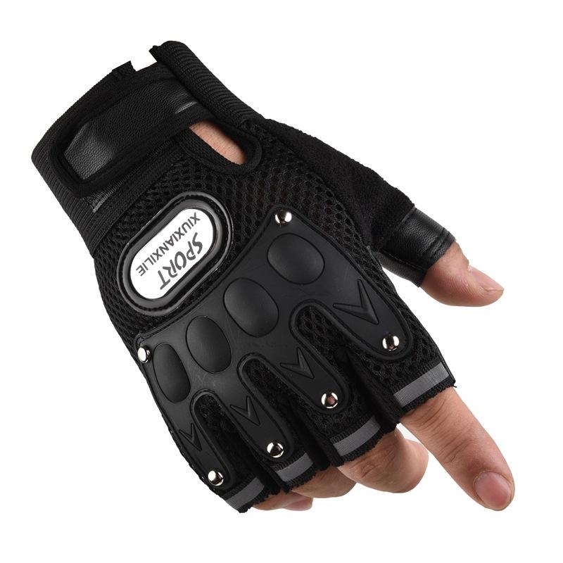 Cycling Gloves Half Finger Men Spring Summer Autumn Breathable Outdoor Sports Bicycle Motorcycle Fitness Student Gloves