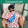 Fashionable Color Blocking Design Letter Printed Children Casual Shoulder Bag For Daily Wear